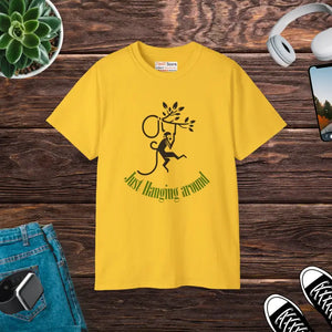 T-shirt - just Hanging Around Monkey Ultra Soft Comfort Tee - Dipaliz Daisy / s
