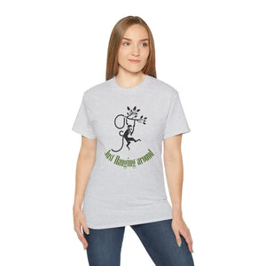T-shirt - just Hanging Around Monkey Ultra Soft Comfort Tee - Dipaliz