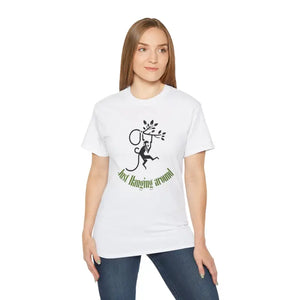 T-shirt - just Hanging Around Monkey Ultra Soft Comfort Tee - Dipaliz