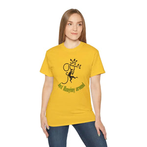 T-shirt - just Hanging Around Monkey Ultra Soft Comfort Tee - Dipaliz