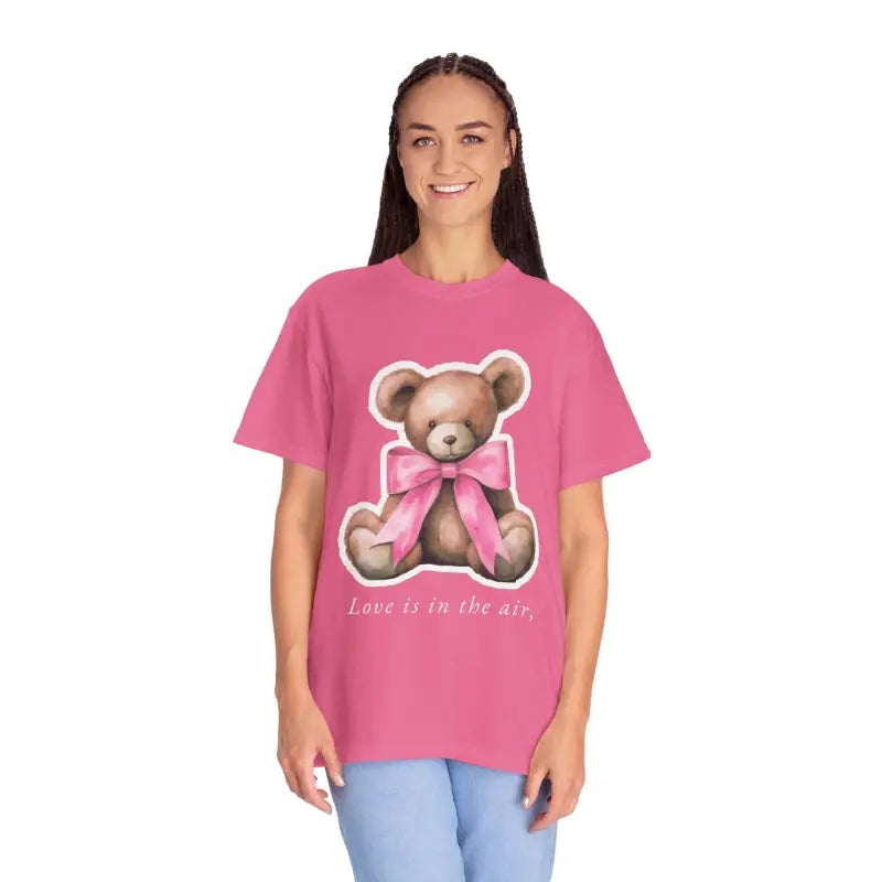 Fall in Love with Comfy & Trendy Teddy Bear Tee! - Crunchberry / s T-shirt