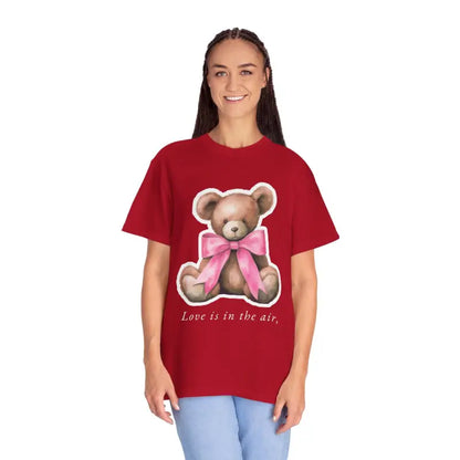 Fall in Love with Comfy & Trendy Teddy Bear Tee! - Red / s T-shirt