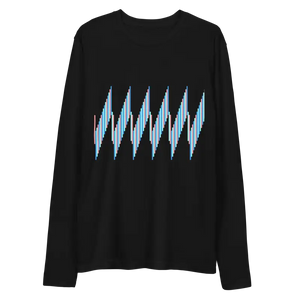 Long Sleeve Abstract Pattern T-shirt Cotton Comfort - Dipaliz - Black / s - T-shirts