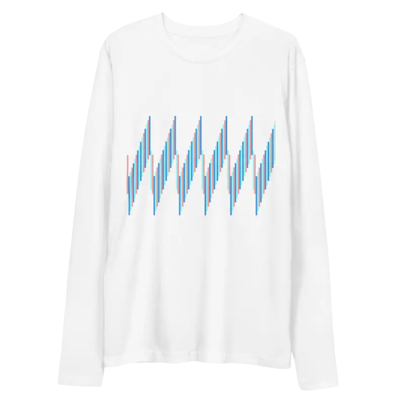 Chic Abstract Long Sleeve Tee for a Stylish Wardrobe Upgrade - White / s T-shirt