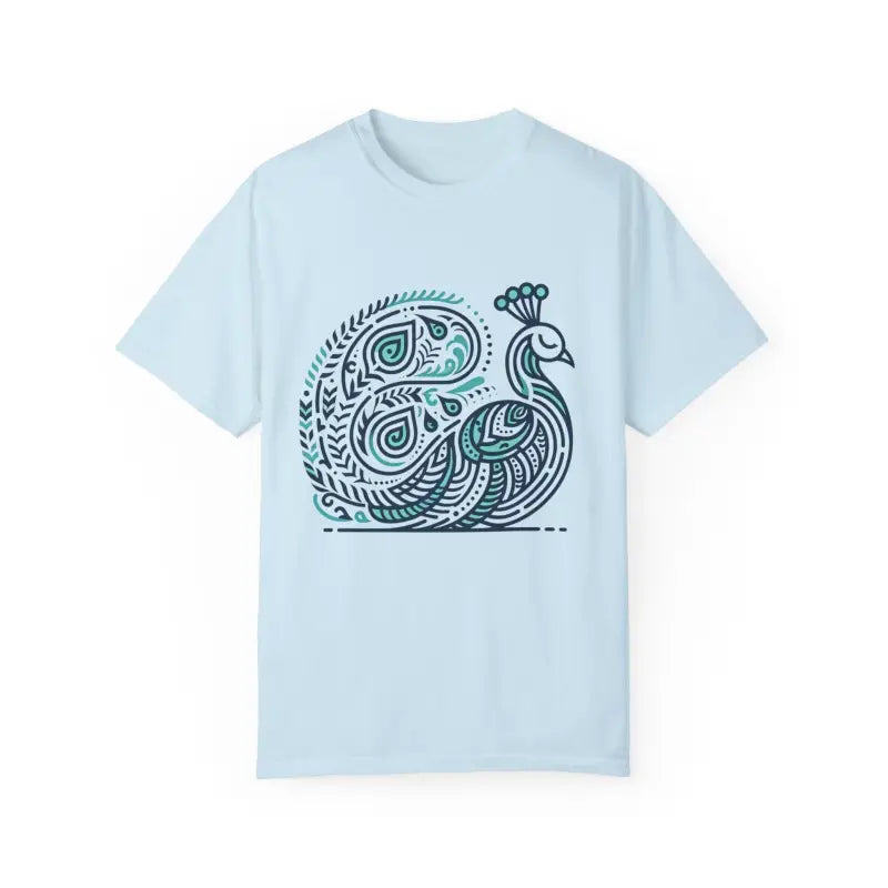 Elevate your Style with the Cozy Chic Peacock Cotton Tee - T-shirt