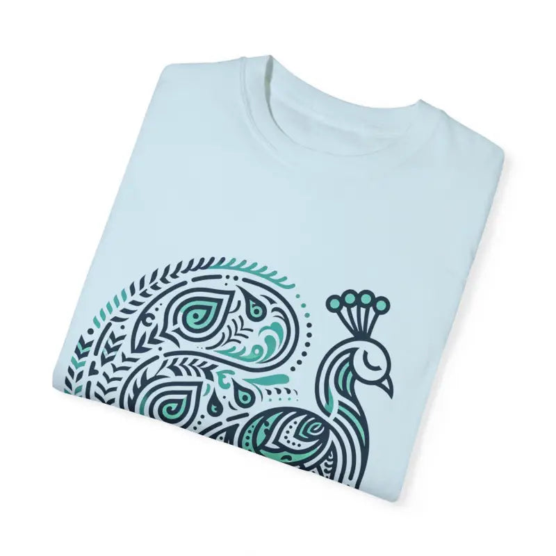 Elevate your Style with the Cozy Chic Peacock Cotton Tee - T-shirt