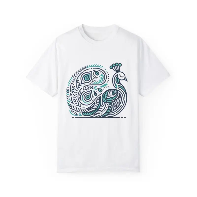 Elevate your Style with the Cozy Chic Peacock Cotton Tee - T-shirt