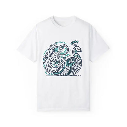 Elevate your Style with the Cozy Chic Peacock Cotton Tee - T-shirt