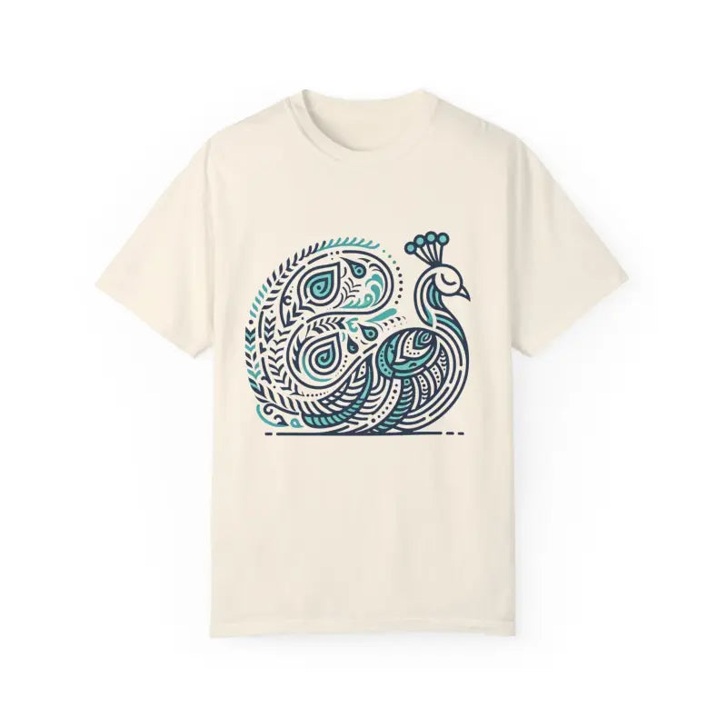 Elevate your Style with the Cozy Chic Peacock Cotton Tee - T-shirt