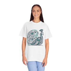 Peacock Tee - Bold Cotton Women’s Fashion Statement - Dipaliz - White / s - T-shirts