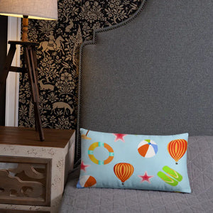 Beach Games Throw Pillow - Polyester Summer Vibes - Dipaliz - Pillows