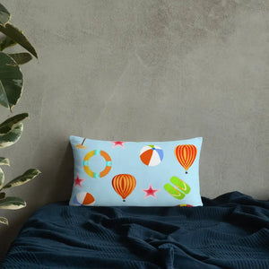 Beach Games Throw Pillow - Polyester Summer Vibes - Dipaliz - Pillows