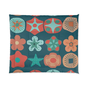 Vibrant Comforter Colorful Geometrical Pattern Bedding - Dipaliz - Quilts & Comforters