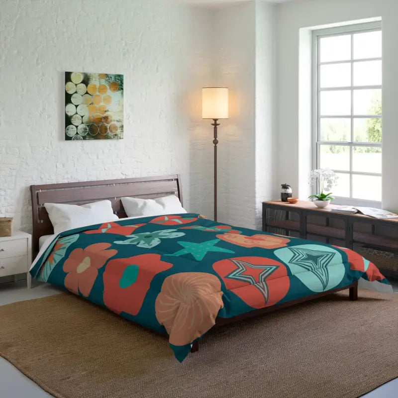 Get Cozy with the Dipaliz Vibrant Geometrical Pattern Comforter - 88’’ × Home Decor