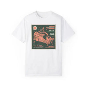 Comfort Colors Tee Canada Day Celebration Map Design - Dipaliz - T-shirts