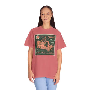 Comfort Colors Tee Canada Day Celebration Map Design - Dipaliz - Watermelon / s - T-shirts