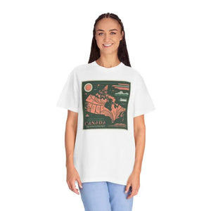 Comfort Colors Tee Canada Day Celebration Map Design - Dipaliz - White / s - T-shirts
