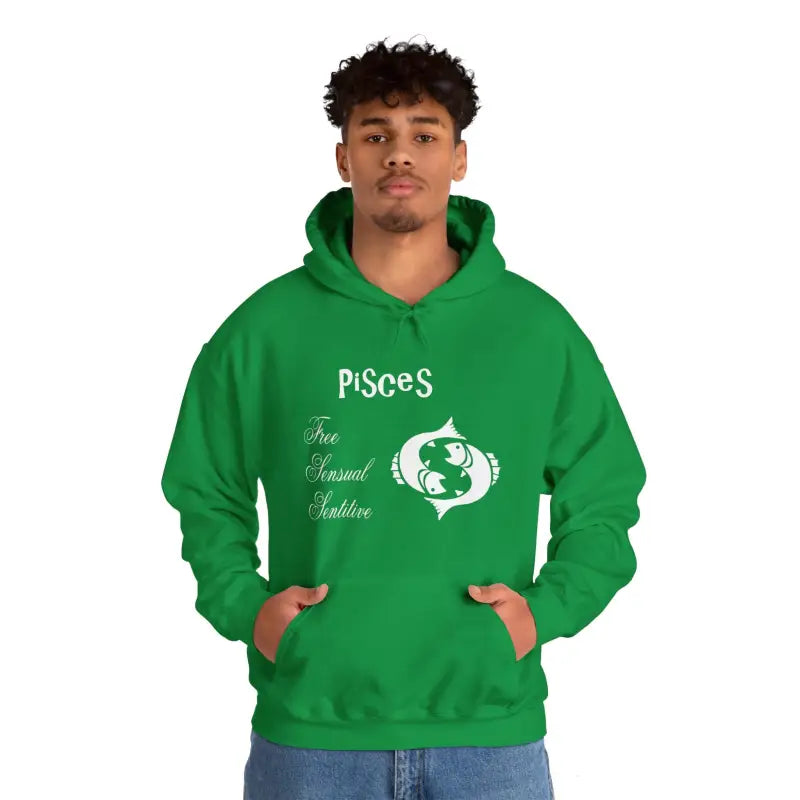 Cozy Cosmic Pisces Zodiac Hoodie: Elevate your Style - Irish Green / s Hoodie