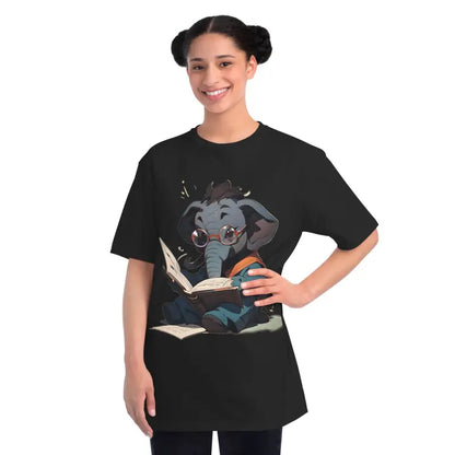 Cute Elephant Cotton Tee: Classic Style Meets Ultimate Comfort! - Black / s T-shirt