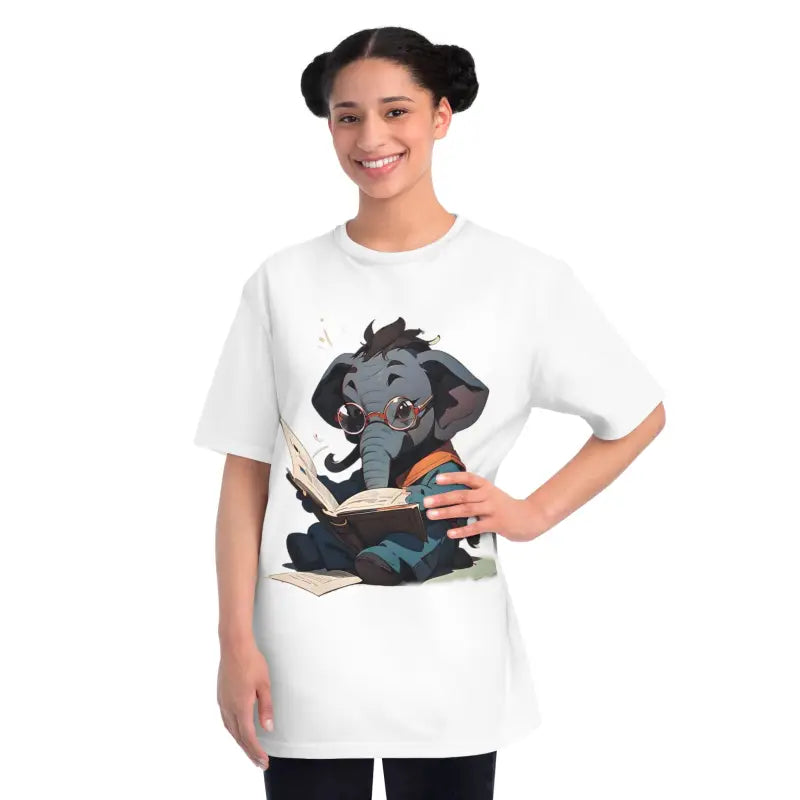 Cute Elephant Cotton Tee: Classic Style Meets Ultimate Comfort! - White / s T-shirt