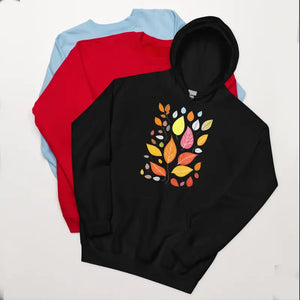 Colorful Leaves Unisex Hoodie - Autumn Comfort Style - Dipaliz - Hoodies
