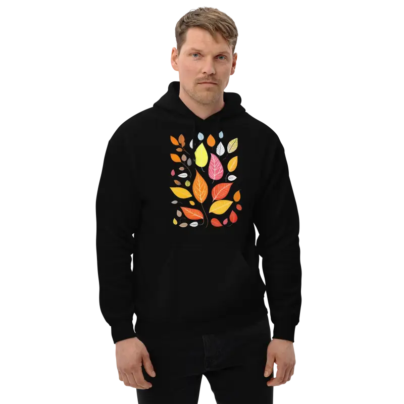 Stay Cozy in Dipaliz’s Autumn Leaves Unisex Hoodie - Hoodies