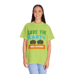 Save the Earth Tee Cotton Women’s Fashion Statement - Dipaliz - Kiwi / 4xl - T-shirts