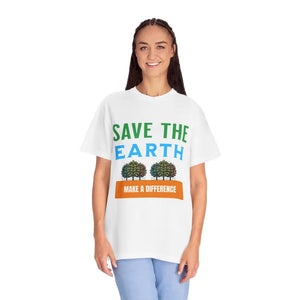 Save the Earth Tee Cotton Women’s Fashion Statement - Dipaliz - White / s - T-shirts