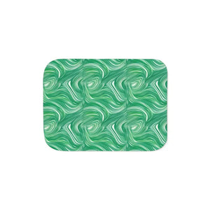 Sherpa Blanket Abstract Wavy Pattern Cozy Throw - Dipaliz - Blankets