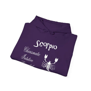 Scorpio Sign Hooded Sweatshirt Bold Zodiac Comfort - Dipaliz - Hoodies