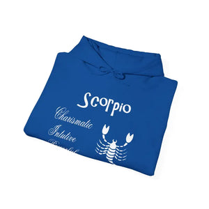 Scorpio Sign Hooded Sweatshirt Bold Zodiac Comfort - Dipaliz - Hoodies