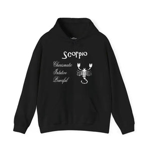 Scorpio Sign Hooded Sweatshirt Bold Zodiac Comfort - Dipaliz - Hoodies