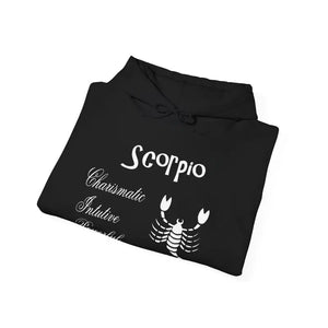 Scorpio Sign Hooded Sweatshirt Bold Zodiac Comfort - Dipaliz - Hoodies