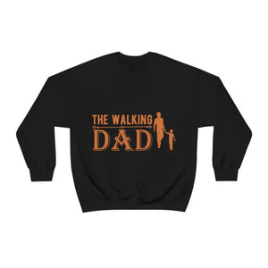 The Walking Dad Crewneck Sweatshirt - Epic Fathers Day Gift - Dipaliz - s / Black - Sweatshirts
