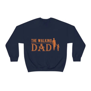 The Walking Dad Crewneck Sweatshirt - Epic Fathers Day Gift - Dipaliz - s / Navy - Sweatshirts