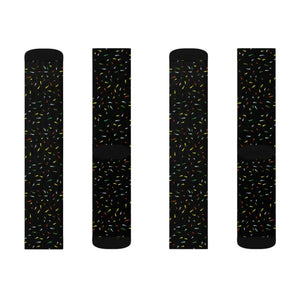 Sublimation Confetti Socks - Polyester Comfort Style - Dipaliz