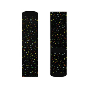 Sublimation Confetti Socks - Polyester Comfort Style - Dipaliz
