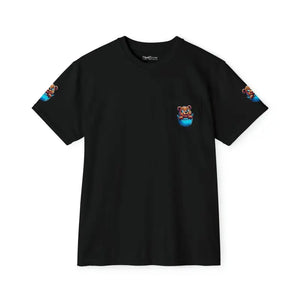 Bear in a Pocket Tee - Cotton Women’s Fashion Top - Dipaliz - T-shirts