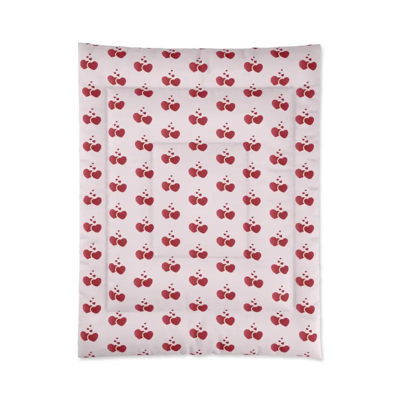 Cozy Up with our Red Hearts Polyester Comforter! - 68’’ × 88’’ Home Decor