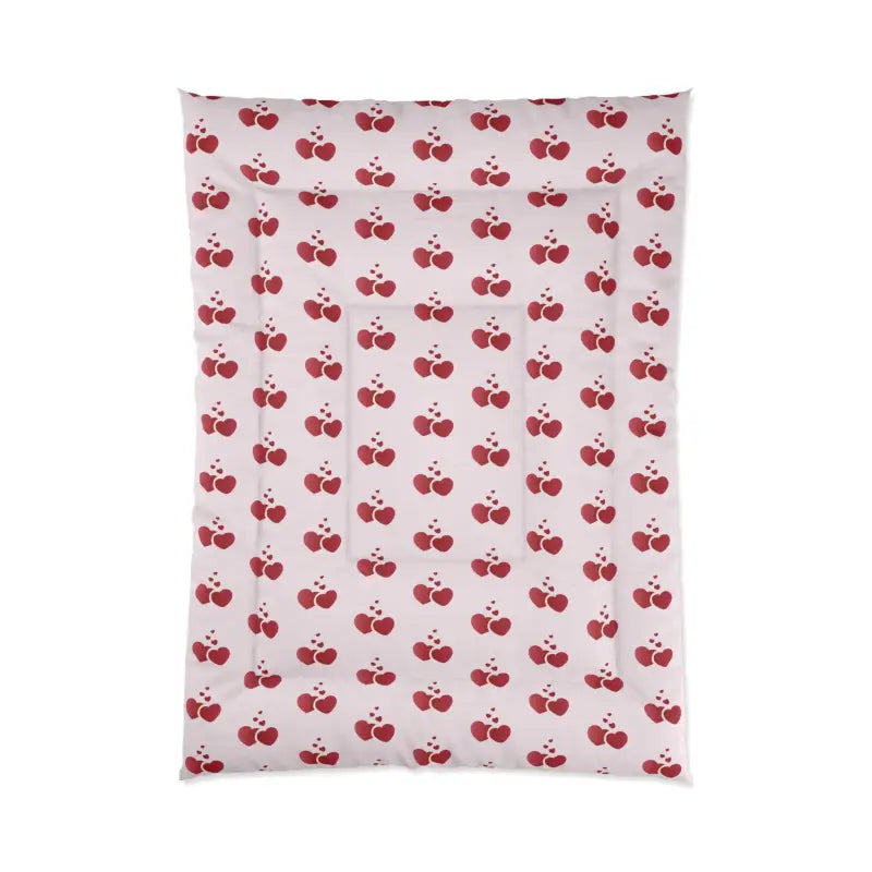 Cozy Up with our Red Hearts Polyester Comforter! - 68’’ × 92’’ Home Decor