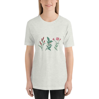 Captivate in the Dipaliz Wild Flowers Unisex Tee - Ash / s T-shirt