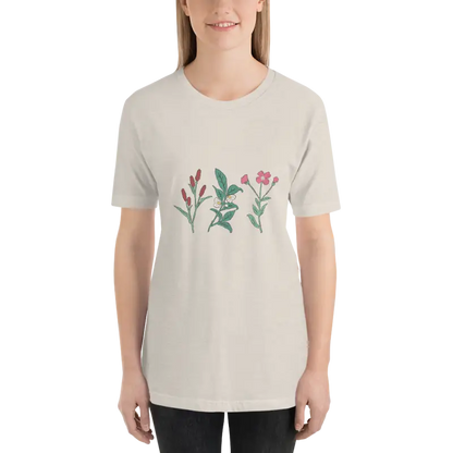 Captivate in the Dipaliz Wild Flowers Unisex Tee - Heather Dust / s T-shirt