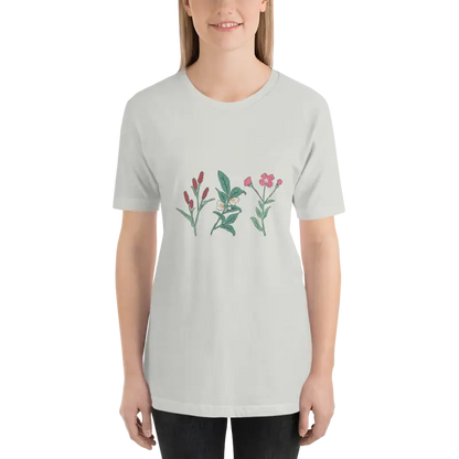 Captivate in the Dipaliz Wild Flowers Unisex Tee - Silver / s T-shirt