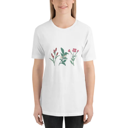 Captivate in the Dipaliz Wild Flowers Unisex Tee - White / Xs T-shirt