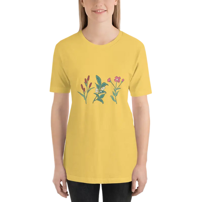 Captivate in the Dipaliz Wild Flowers Unisex Tee - Yellow / s T-shirt