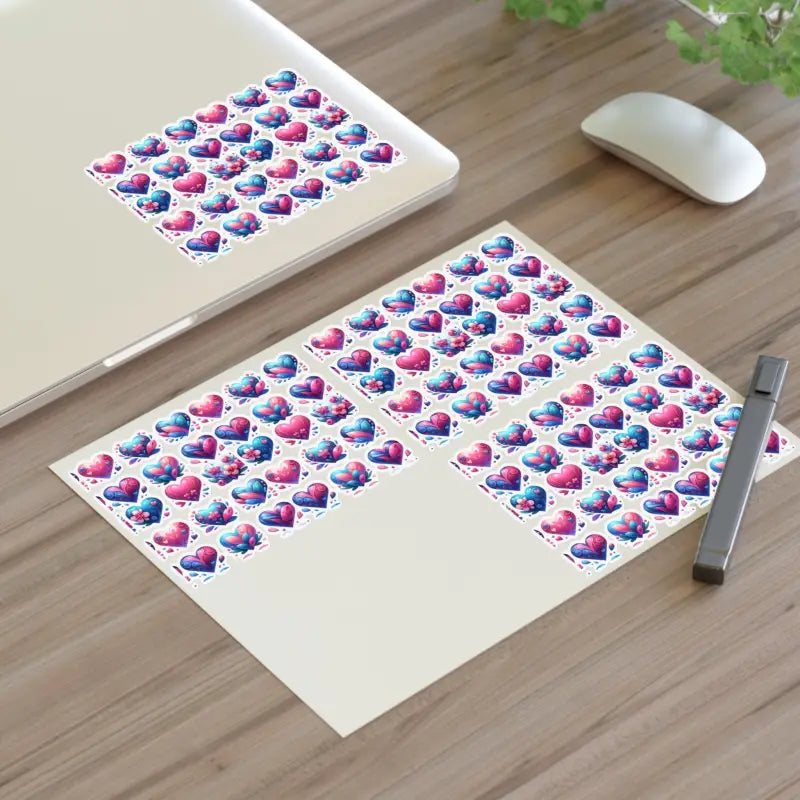 Get Creative with Dipaliz Valentine’s Day Hearts Sticker Sheets - Paper Products