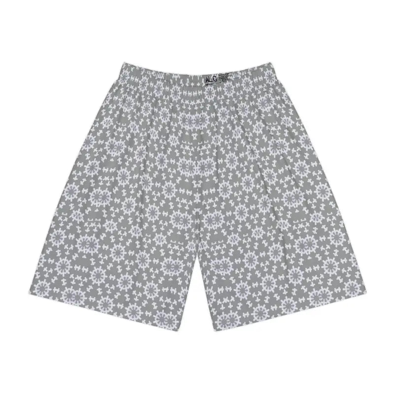 Rock your Workout with White Abstract Pattern Shorts! - All Over Prints