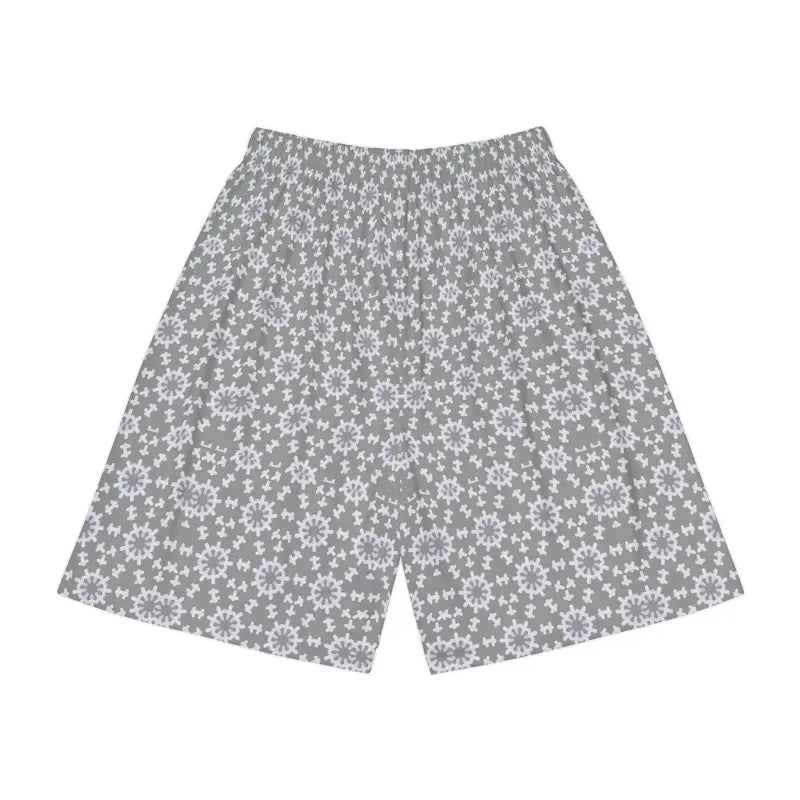 Rock your Workout with White Abstract Pattern Shorts! - All Over Prints