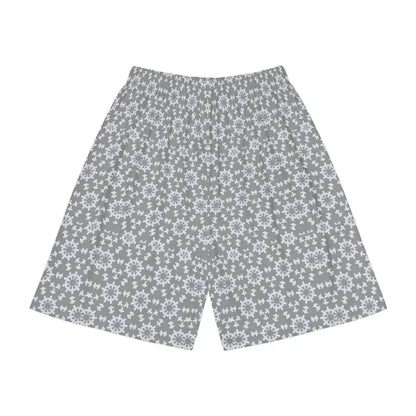 Rock your Workout with White Abstract Pattern Shorts! - All Over Prints