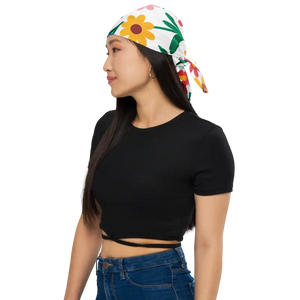 Vibrant Floral Bandana - Eco Friendly Bold Style - Dipaliz - Bandanas & Headties